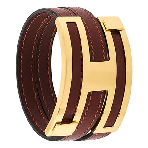 hermes rubans d'hermes engraved bangle|Hermes leather bracelets.